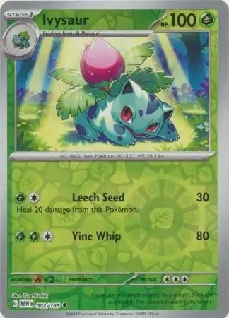 002 Ivysaur Reverse Holo, 151 | Scarlet & Violet, reverse, 4.00 kr, Pokesingles. Kjøp pokemon kort til lave priser hos oss.