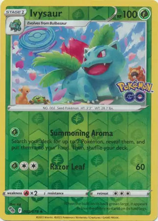 02 Ivysaur Reverse Holo, Pokemon Go | Sword & Shield, , 4.00 kr, Pokesingles. Kjøp pokemon kort til lave priser hos oss.