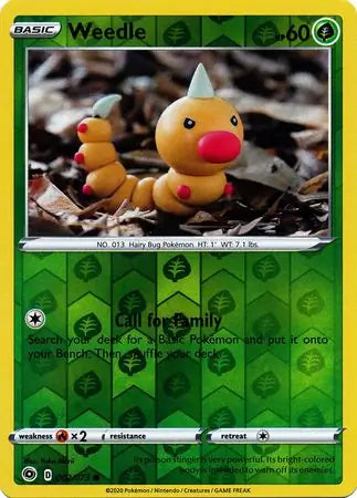 Weedle Reverse Holo 002