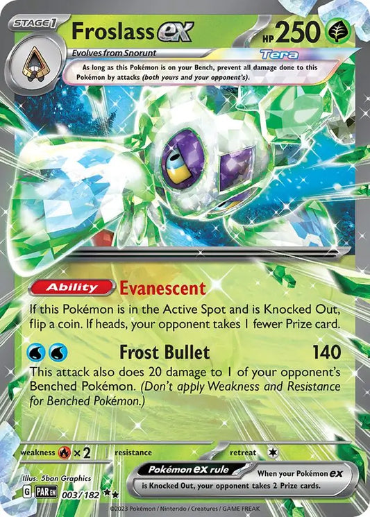 003 Froslass ex, Paradox Rift, ex, 30.00 kr, Pokesingles. Kjøp pokemon kort til lave priser hos oss.