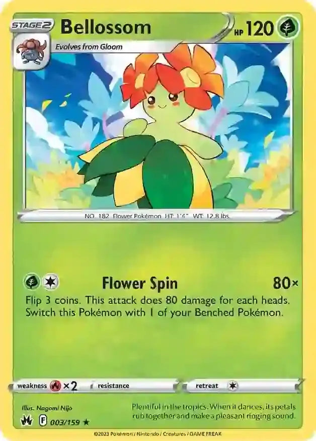 Bellossom 003, Crown Zenith | Sword & Shield, , 0.00 kr, Pokesingles. Kjøp pokemon kort til lave priser hos oss.