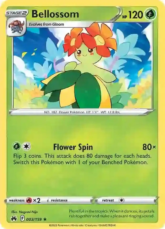 Bellossom 003, Crown Zenith | Sword & Shield, , 0.00 kr, Pokesingles. Kjøp pokemon kort til lave priser hos oss.
