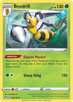 Beedrill 003 - Vivid Voltage Pokesingles