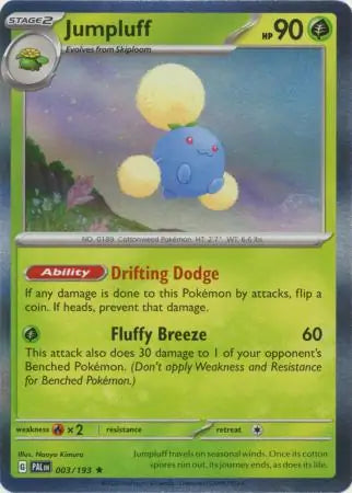 Jumpluff 003 - Paldea Evolved, Paldea Evolved | Scarlet & Violet, , 2.00 kr, Pokesingles. Kjøp pokemon kort til lave priser hos oss.