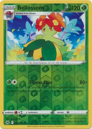 Bellossom Reverse Holo 003, Crown Zenith | Sword & Shield, , 0.00 kr, Pokesingles. Kjøp pokemon kort til lave priser hos oss.