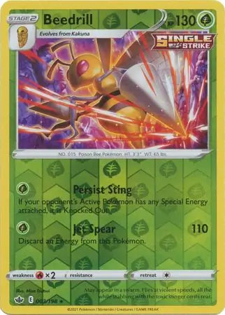 Beedrill Reverse Holo 003