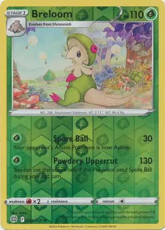 Breloom Reverse Holo 004, Brilliant Stars | Sword & Shield, , 0.00 kr, Pokesingles. Kjøp pokemon kort til lave priser hos oss.