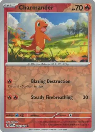004 Charmander Reverse Holo, 151 | Scarlet & Violet, reverse, 4.00 kr, Pokesingles. Kjøp pokemon kort til lave priser hos oss.