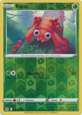 Paras Reverse Holo 004, Lost Origin | Sword & Shield, , 0.00 kr, Pokesingles. Kjøp pokemon kort til lave priser hos oss.