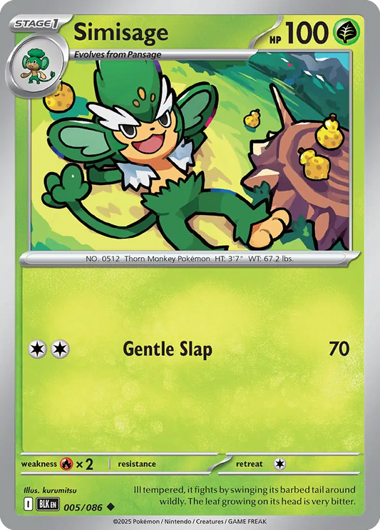 Simisage 005 - Black Bolt Pokesingles