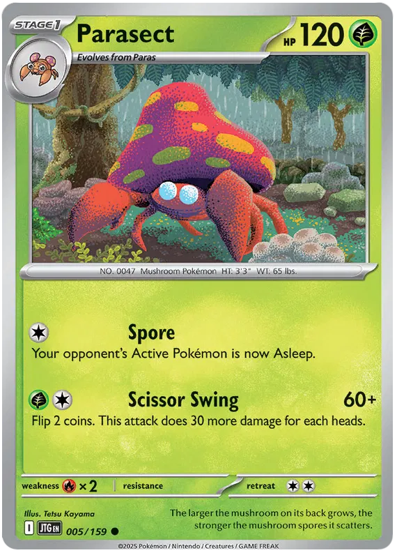 Parasect 005 - Journey Together Pokesingles