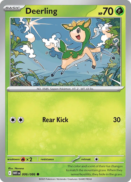 Deerling 006 - White Flare Pokesingles