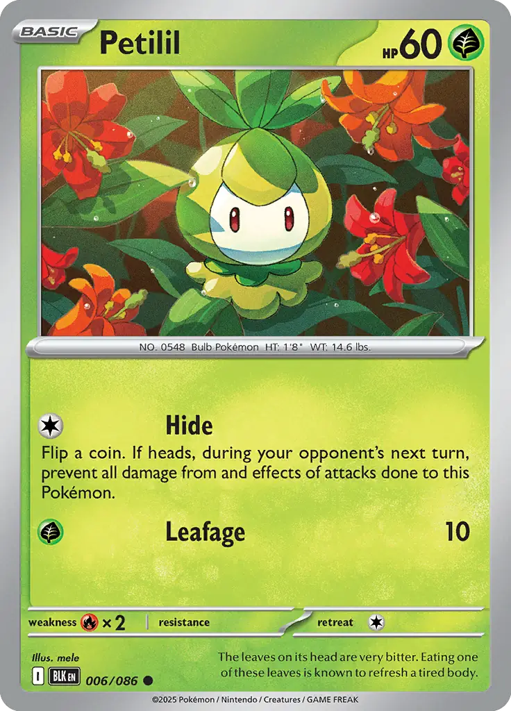 Petilil 006 - Black Bolt Pokesingles