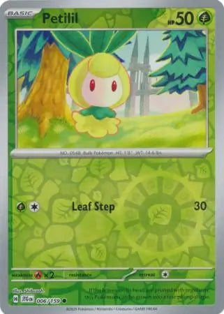 Petilil Reverse Holo 006 - Journey Together Pokesingles