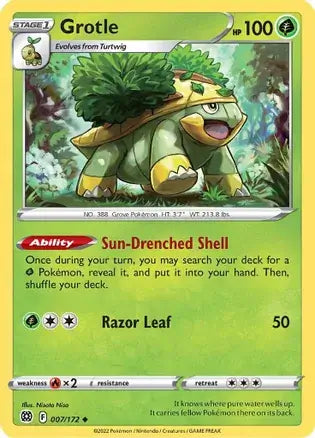 Grotle 007, Brilliant Stars | Sword & Shield, , 0.00 kr, Pokesingles. Kjøp pokemon kort til lave priser hos oss.