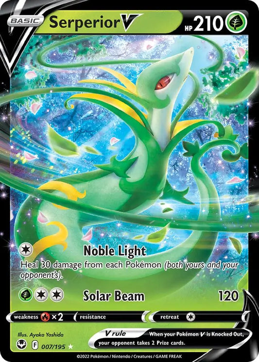 Serperior V 007, Silver Tempest | Sword & Shield, , 15.00 kr, Pokesingles. Kjøp pokemon kort til lave priser hos oss.