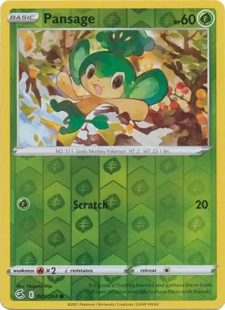 Pansage Reverse Holo 007, Fusion Strike | Sword & Shield, , 2.00 kr, Pokesingles. Kjøp pokemon kort til lave priser hos oss.