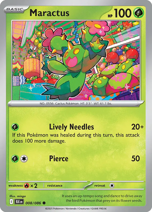 Maractus 008 - Black Bolt Pokesingles