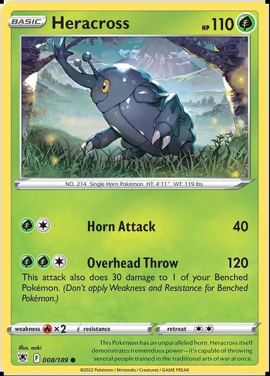 008 Heracross, Astral Radiance | Sword & Shield, , 3.00 kr, Pokesingles. Kjøp pokemon kort til lave priser hos oss.