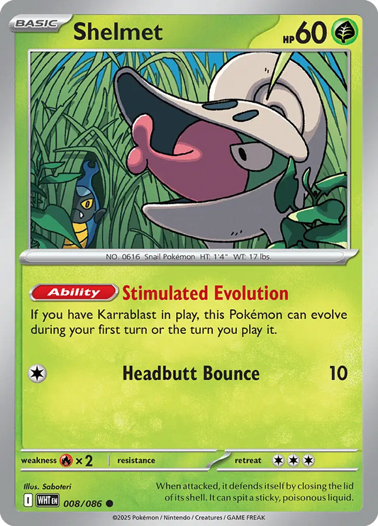 Shelmet 008 - White Flare Pokesingles