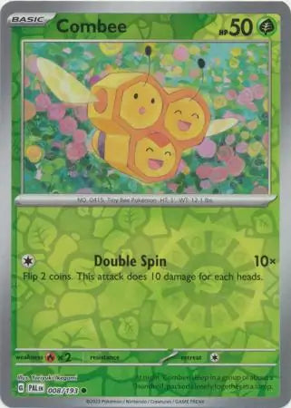 Combee Reverse Holo 008 - Paldea Evolved, Paldea Evolved | Scarlet & Violet, , 5.00 kr, Pokesingles. Kjøp pokemon kort til lave priser hos oss.