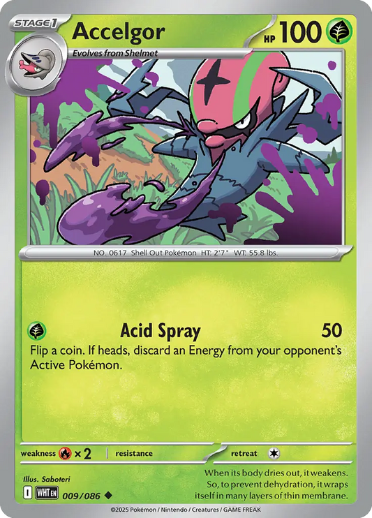 Accelgor 009 - White Flare Pokesingles