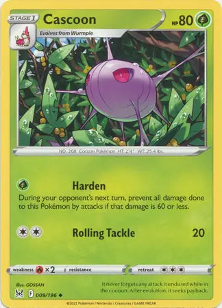 Cascoon 009, Lost Origin | Sword & Shield, , 0.00 kr, Pokesingles. Kjøp pokemon kort til lave priser hos oss.