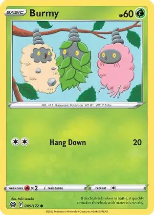 Burmy 009, Brilliant Stars | Sword & Shield, , 0.00 kr, Pokesingles. Kjøp pokemon kort til lave priser hos oss.