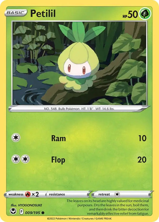 Petilil 009, Silver Tempest | Sword & Shield, , 0.00 kr, Pokesingles. Kjøp pokemon kort til lave priser hos oss.