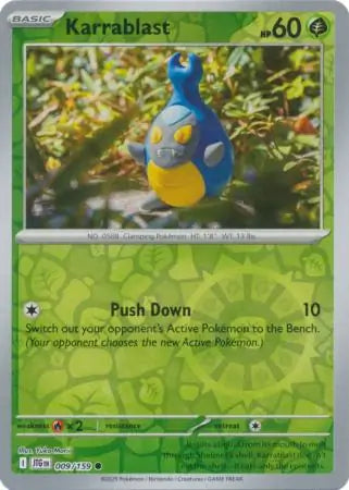 Karrablast Reverse Holo 009 - Journey Together Pokesingles