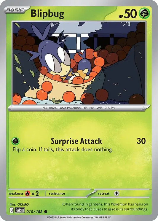 010 Blipbug, Paradox Rift, nonholo, 2.00 kr, Pokesingles. Kjøp pokemon kort til lave priser hos oss.