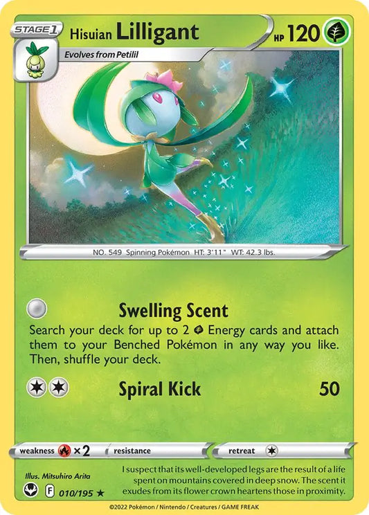 Hisuian Lilligant 010, Silver Tempest | Sword & Shield, , 0.00 kr, Pokesingles. Kjøp pokemon kort til lave priser hos oss.