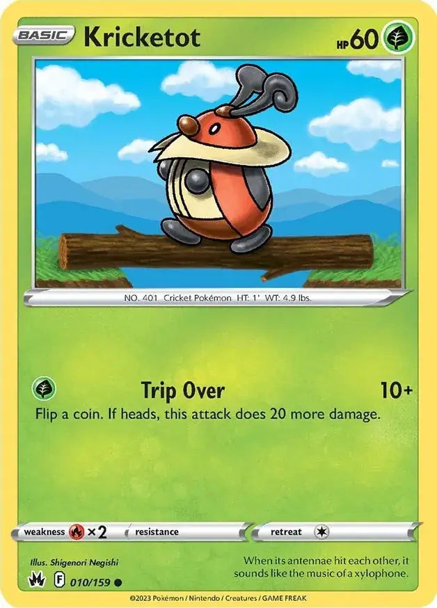 Kricketot 010, Crown Zenith | Sword & Shield, , 0.00 kr, Pokesingles. Kjøp pokemon kort til lave priser hos oss.