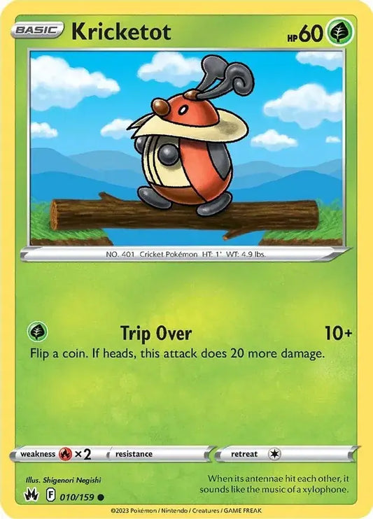 Kricketot 010, Crown Zenith | Sword & Shield, , 0.00 kr, Pokesingles. Kjøp pokemon kort til lave priser hos oss.