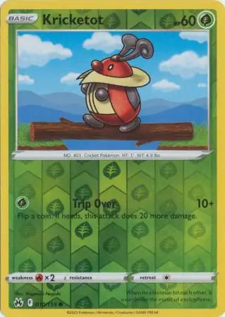 Kricketot Reverse Holo 010, Crown Zenith | Sword & Shield, , 0.00 kr, Pokesingles. Kjøp pokemon kort til lave priser hos oss.