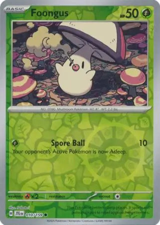 Foongus Reverse Holo 010 - Journey Together Pokesingles