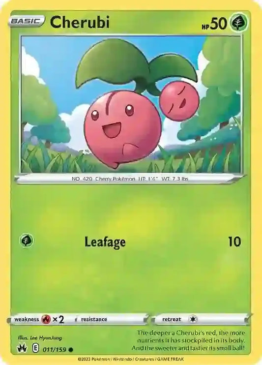 Cherubi 011, Crown Zenith | Sword & Shield, , 0.00 kr, Pokesingles. Kjøp pokemon kort til lave priser hos oss.