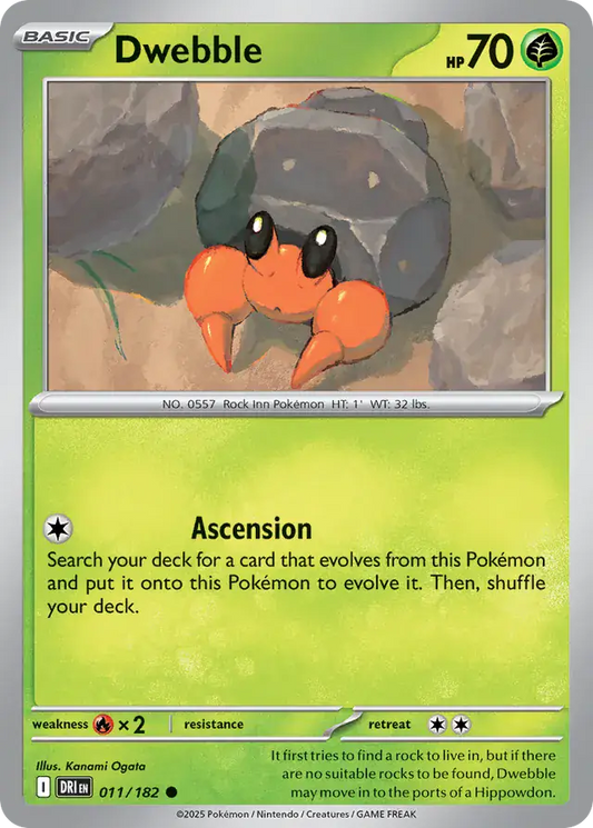 Dwebble 011 - Destined Rivals Pokesingles