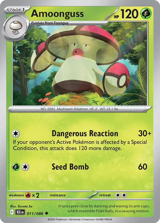 Amoonguss 011 - Black Bolt Pokesingles