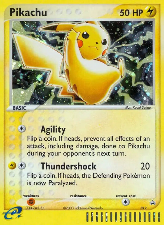 Pikachu 12 - Nintendo Black Star Promo Pokesingles