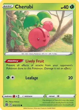 Cherubi 012, Brilliant Stars | Sword & Shield, , 0.00 kr, Pokesingles. Kjøp pokemon kort til lave priser hos oss.