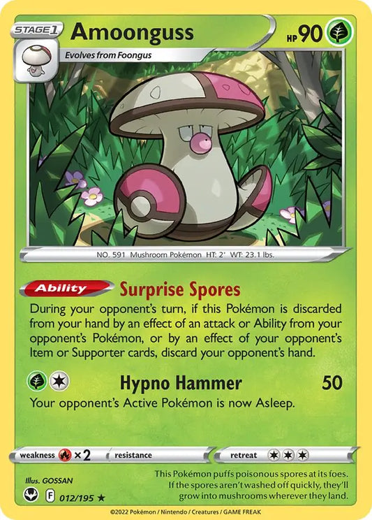 Amoonguss 012, Silver Tempest | Sword & Shield, , 0.00 kr, Pokesingles. Kjøp pokemon kort til lave priser hos oss.