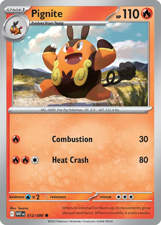 Pignite 012 - White Flare Pokesingles