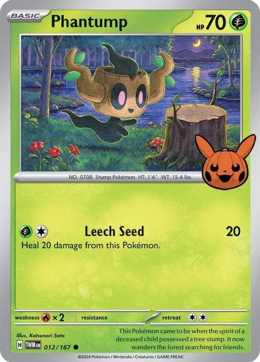 Phantump 12 -  Trick or Trade 2024 Pokesingles