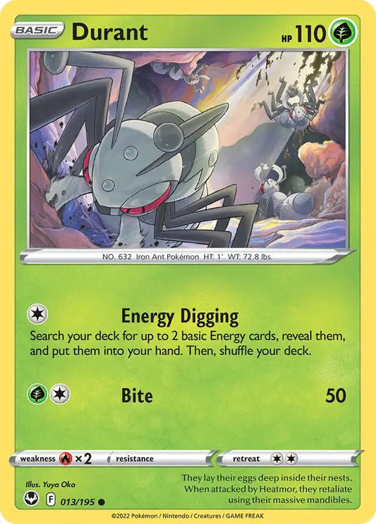 Durant 013, Silver Tempest | Sword & Shield, , 0.00 kr, Pokesingles. Kjøp pokemon kort til lave priser hos oss.