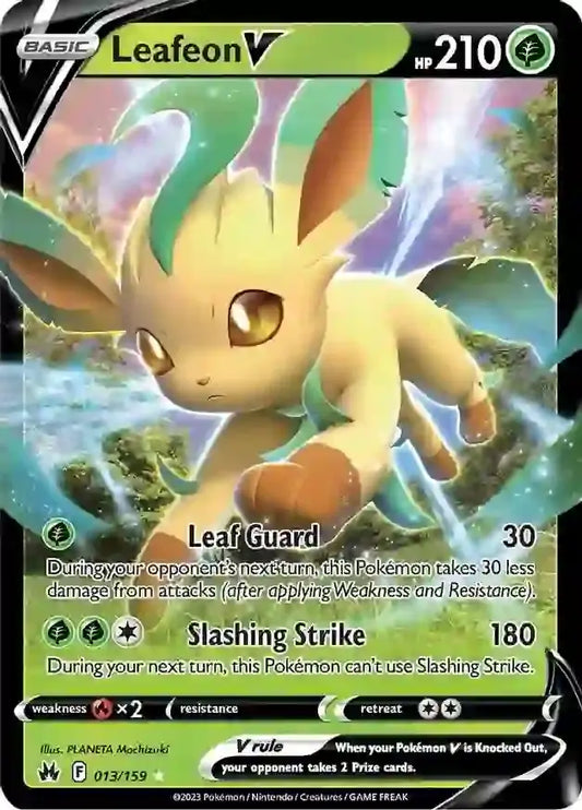 Leafeon V 013, Crown Zenith | Sword & Shield, , 0.00 kr, Pokesingles. Kjøp pokemon kort til lave priser hos oss.