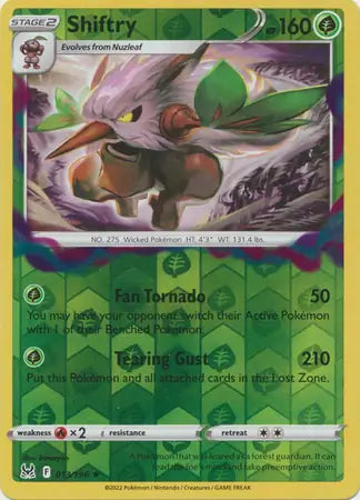 Shiftry Reverse Holo 013, Lost Origin | Sword & Shield, , 0.00 kr, Pokesingles. Kjøp pokemon kort til lave priser hos oss.