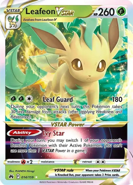 Leafeon VSTAR 014, Crown Zenith | Sword & Shield, , 0.00 kr, Pokesingles. Kjøp pokemon kort til lave priser hos oss.