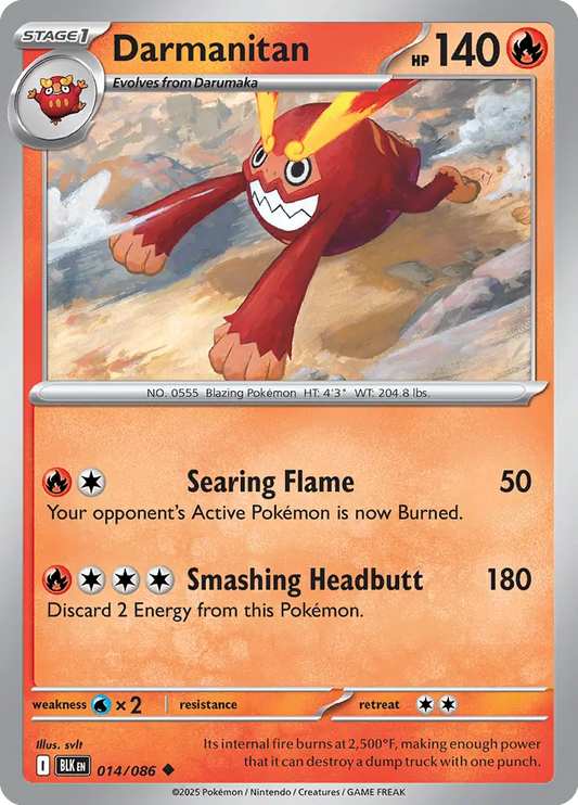 Darmanitan 014 - Black Bolt Pokesingles