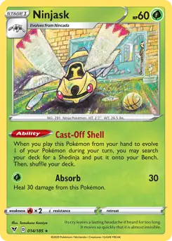 Ninjask 014 - Vivid Voltage Pokesingles